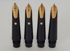 Lot Of 4 Osmiroid Gold Fountain Pen Nibs B2  B4  M Italic  Mh Rolatip