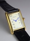 Vintage Inspired Tank Watch - Classic Rectangle Design  Gold Plated  Gift Ready 