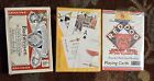 Vintage Decks Of Playing Cards Red Dog Budweiser Beer Christian Brothers Sealed 