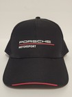 Porsche Motorsport Black Hat Snapback Lightweight Mesh Back Adjustable Cap