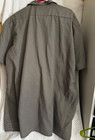 Dickies Mens Xl Gray Short Sleeve Work Shirt Button Up Utility Workwear
