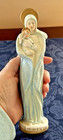 Vintage Our Lady Of The Snows Statue Figurine Holding Baby Jesus Porcelain 8 5 