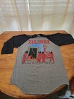 Rush 1981 Vintage Raglan Shirt Moving Pictures Tour  Size L