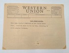 1950s Western Union Telegram Lonely Heart Club Typed Humor Card Ephemera Vtg