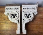 1800s Large Antique Wooden Pair Corbels Architectural Salvage Andrew Johnson