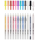 Sakura Gelly Roll Glaze Colour Set Of 12 Pens Glossy Ink 3d Effect