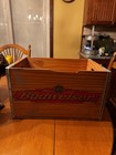 Vintage Budweiser Anheuser Busch Wooden Beer Crate Box
