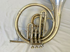 Vintage C g  Conn Ltd  Elkhart-ind  U s a  Model 4e Silver Piston Mellophone