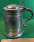 Vintage Sheffield English Pewter Lidded Tankard Stein Made In England