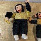 Mr bim Zip Zippy 1960s Plush Monkey Vintage Toy Lot Of 2