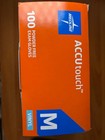 Medline Accutouch Powder Free Vinyl Exam Gloves Size M  100 