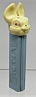 Vtg Pez Yellow Fat Ear Bunny Candy Dispenser W Blue Stem No Feet 1960 s Austria