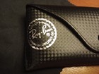 Authentic Ray-ban Sunglasses Leather Case Only - Black Genuine Oem Holder