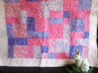 Handmade Girl Baby Toddler Quilt Patchwork 40x46 Child s Blanket Pink Purple New