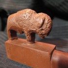 Bill Bryan Big Eagle Buffalo Effigy Pipe Chippewa Native American Catlinite
