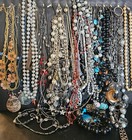 Vintage Estate Modern Costume Jewelry 1 Lbs Lot Mix Gold   Silver Tone  Chunky 