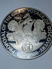     1986 Turks And Caicos  925 Silver 50 Crowns Proof Great  Voyage 4 04 Asw      
