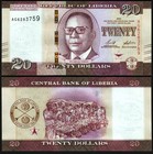 Liberia 20 Dollars 2024  Unc  5 Pcs Lot  Consecutive  P-new