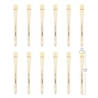 Xdt Hake Artist Paint Brush 12 Piece Set  1 73in  Premium Soft White Goat