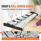 32 Note Glockenspiel Xylophone Bell Kit With Mallets  Drum Sticks   Stand