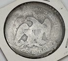 1872 Liberty Seated Silver Dollar Circulated Rare Piece Of Us History   