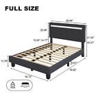 Bed Frame Full queen king With Bluetooth Speaker And Adjustable Headboard