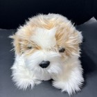 Ty Classic Perkins Puppy Dog Plush 13in Tan White Soft Fluffy 2000 Stuffed Tag