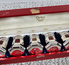 Set 8 Vintage Cartier Sterling Silver Salt pepper Shakers 60 3 Grams In Box