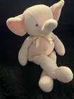 Rare Arominals Pink Elephant Thermal Waffle 10  Bean Bag Plush Lovey