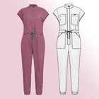 Unisex Medical Short-sleeve Coveralls By Niaahinn     Utility Work Jumpsuit
