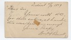 1879 Detroit Mi Postal Card Leaf Fancy Cancel  7112 77 