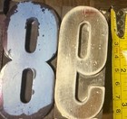Set Of Antique Letterpress  Large Wood Type Numbers 0-9 Upstate Ny Hamilton 