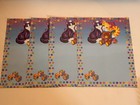 Vintage Lisa Frank Stationary Sheets Set Of 4 Teddy Bear Cats