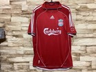 Liverpool 2006 2008 Home Football Shirt Soccer Jersey Adidas  8 Gerrard Sz M