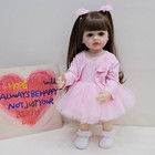 Girl Lifelike 22in Reborn Baby Dolls Full Body Vinyl Newborn Realistic Toddler
