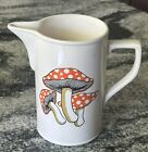 Vtg Mushroom Pitcher Cottagecore Mcm Kitchen Retro Decor Japan