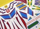 Micronauts Vintage 1970 s Battle Cruiser Replacement Sticker Decal Set