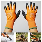 Thermal Insulated Latex Coated Winter Work Gloves Windproof Waterproof Safe Grip