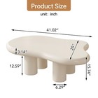 41  Cloud Coffee Table Small Cute End Table Modern White Irregular Coffee Table