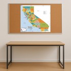 California Counties Map - Large - 48  X 43 25  Laminated