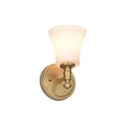 Wall Sconces  Traditional 1 Light Sconce  Wall Light With 1-light Aged Brass