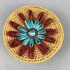 Vintage Woven Raffia And Wicker Baskets 3 Pcs Mini Trinket Holders 2 With Lids