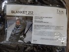 7am Enfant Stroller Blanket 212 Evolution 6m-4t Black W  Khaki Lining  New