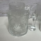 Vintage Mcdonald s The Flintstones Clear Glass Mug Cup Set Of 4 1993 