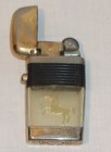 2 Vintage Lighters - Miniature Chrome Japan   Scripto Vu With Horse