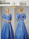 Butterick Pattern B6501 Misses Victorian Era Dress   Chemisette Costume Sz 6 14
