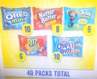 Nabisco Classic Mix Variety Pack  Mini Oreo Cookies Lunch travel Size  40-packs 