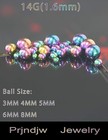Prjndjw 25pcs 14g Replacement 3mm  4mm  5mm  6mm  8mm  25pcs-14g-mixed Color