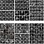 Henna Tattoo Stencils Kit Reusable For Man 7 8 Inches X 11 Inches  Assorted
