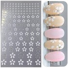 Flower Nail Stickers 3d White Cherry Blossoms Nail Decals Nail Art Supplies 